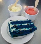 milk blue velvet cake