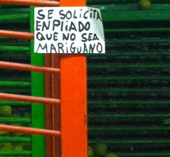 Empleado mariguano