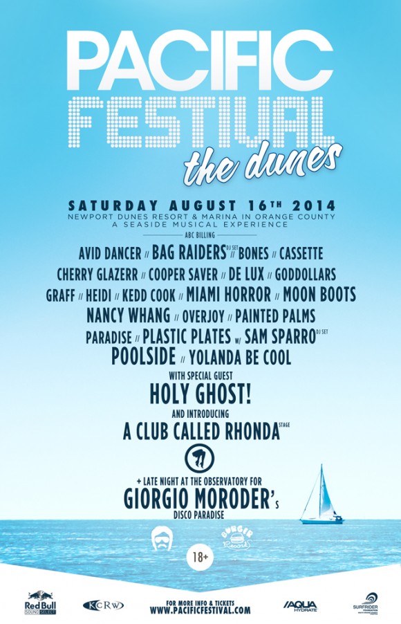 Pacific Festival 2014 lineup