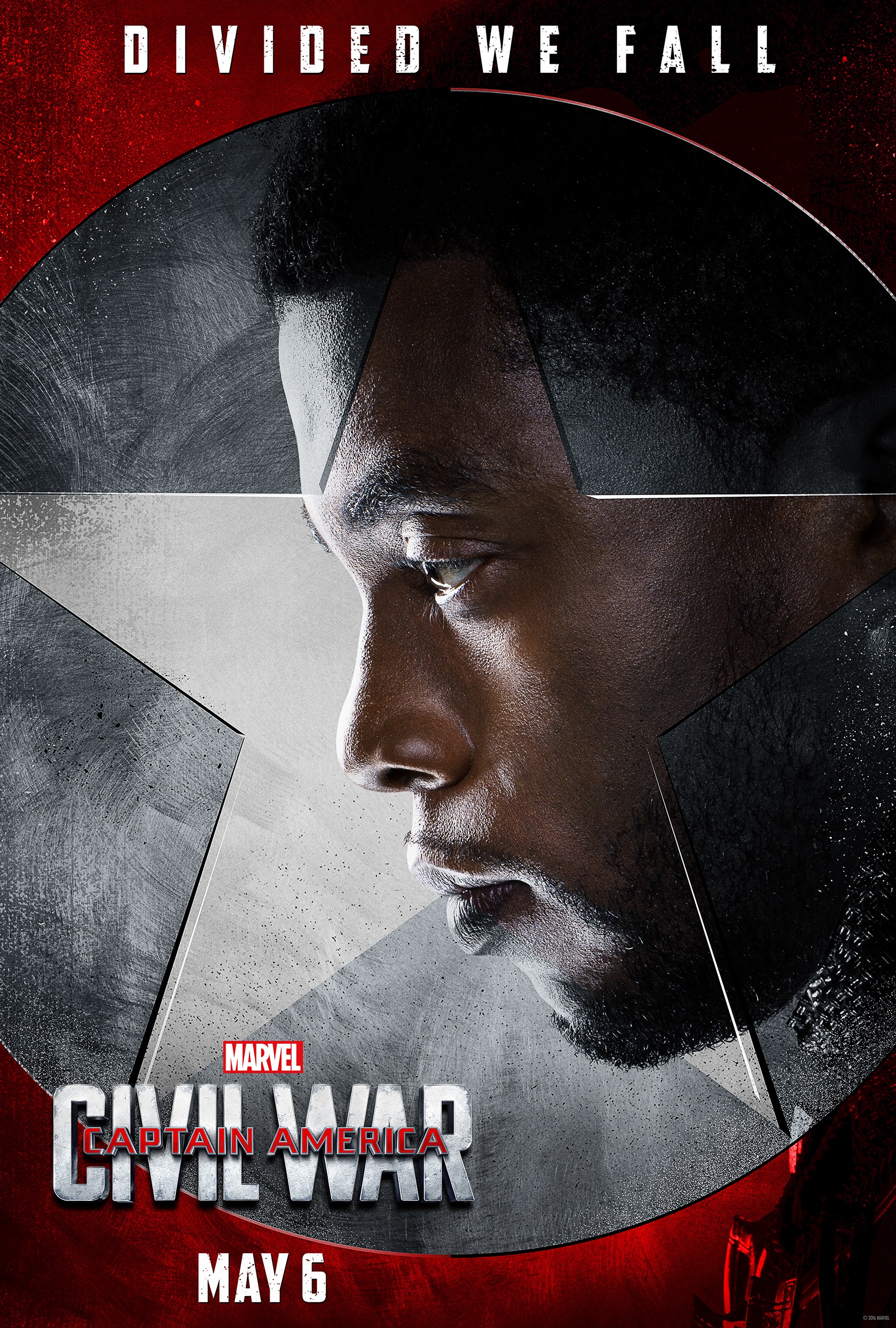 Captain America Civil War Black Panther Poster