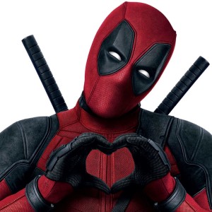 Deadpool Making a Heart with Hands