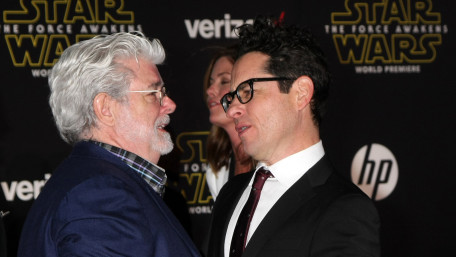 George Lucas JJ Abrams Star Wars Premiere