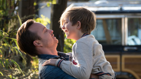 Aaron Paul and Aiden Longworth in The 9th Life of Louis Drax
