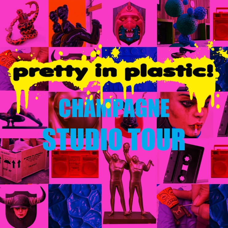 Pretty in Plastic | Champagne and Sculpture Studio Tour
