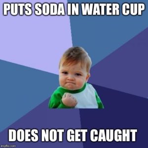 Water Cup meme