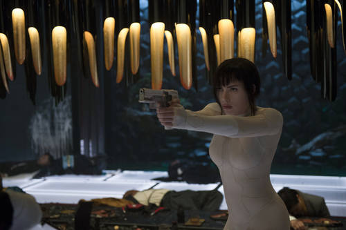 Scarlett Johansson plays The Major in Ghost in the Shell