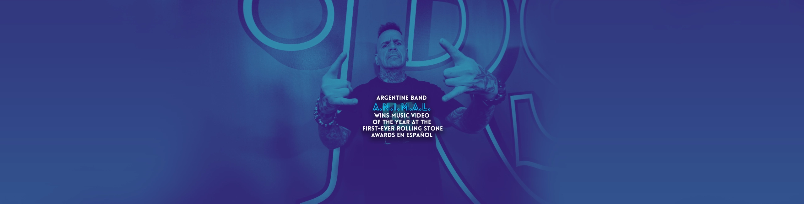 Argentine band A.N.I.M.A.L. wins music video of the year at the first-ever Rolling Stone Awards en español.