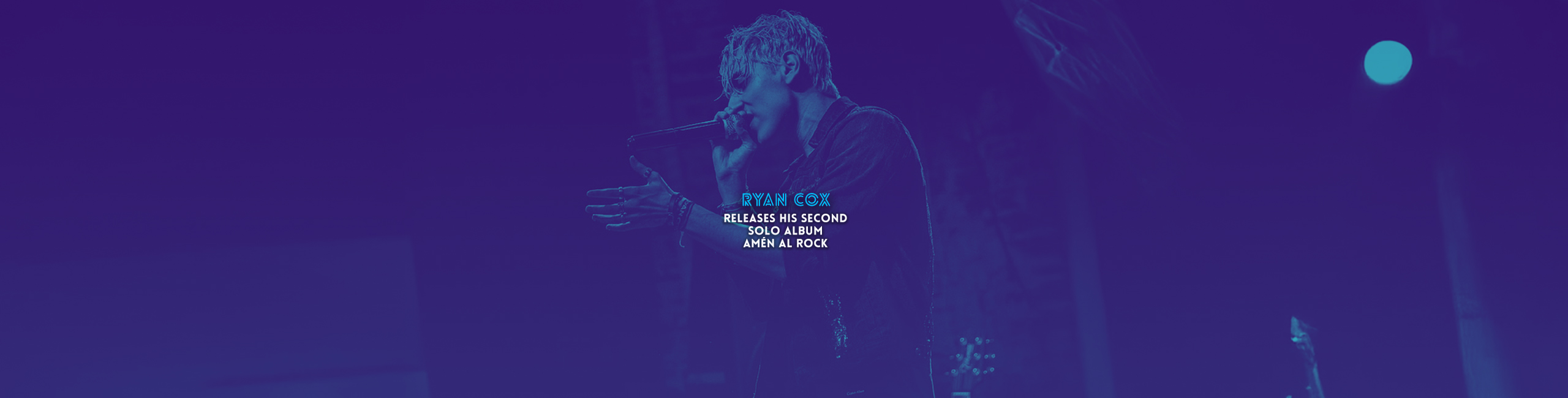 Ryan Cox releases his second solo album amén al rock